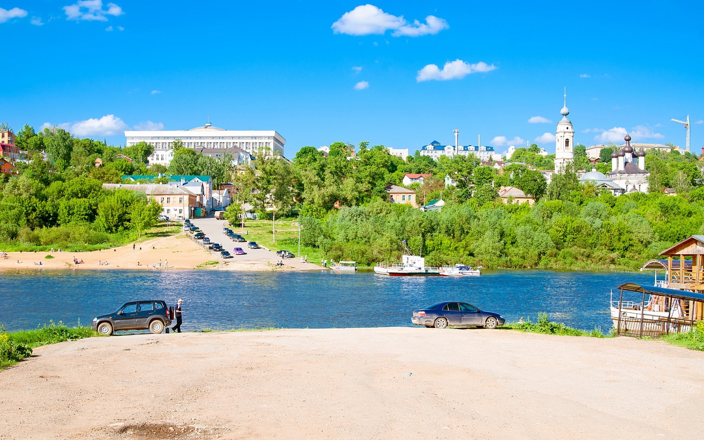 Панорамный вид на город Калуга